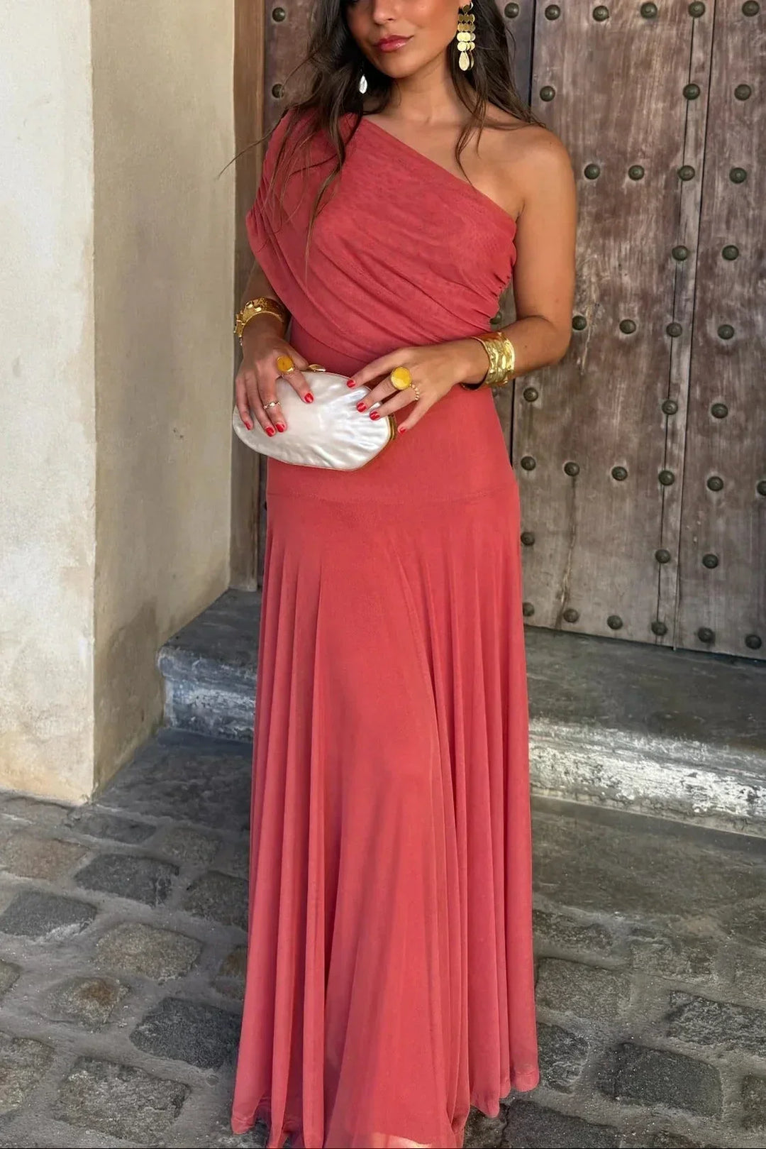 Dominique - One Shoulder Maxi Dress