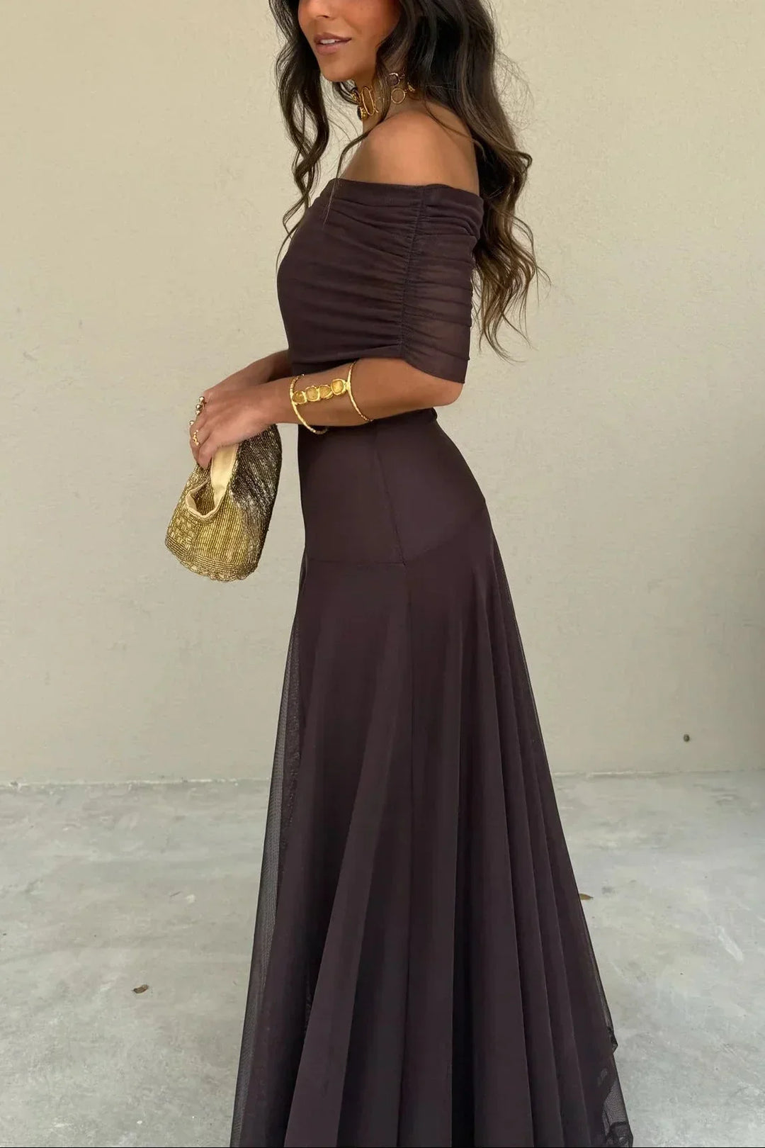 Dominique - One Shoulder Maxi Dress