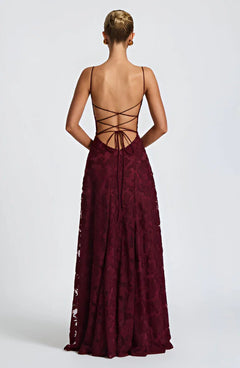 Evangeline - Textured Strapless Maxi Dress