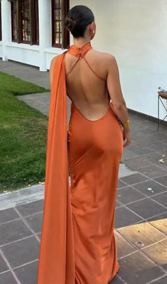 Josephine - One Shoulder Draped Maxi Dress