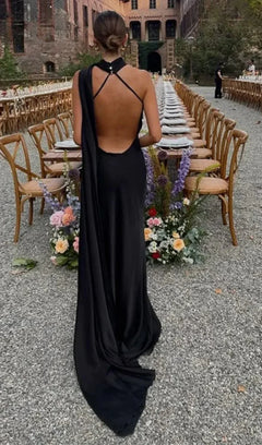 Josephine - One Shoulder Draped Maxi Dress
