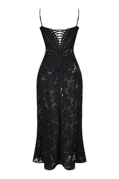 Henrietta - Lace Maxi Dress with Straps