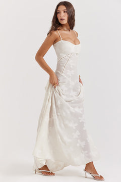 Henrietta - Lace Maxi Dress with Straps