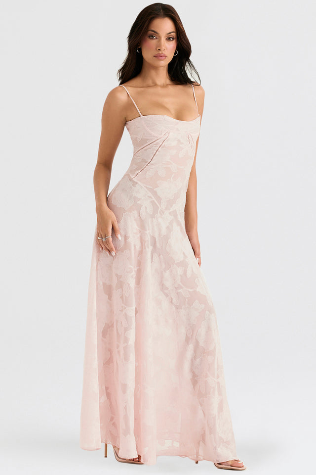 Henrietta - Lace Maxi Dress with Straps