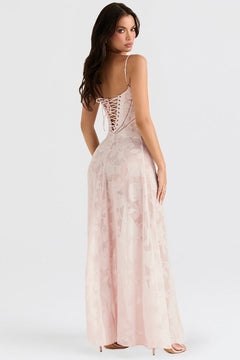 Henrietta - Lace Maxi Dress with Straps