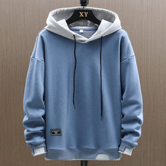 Liam - Two Tone Pullover Hoodie — Blue