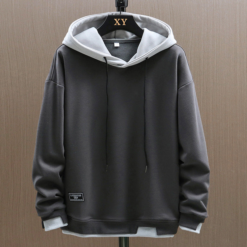 Liam - Two Tone Pullover Hoodie — Grey