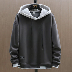 Liam - Two Tone Pullover Hoodie — Grey