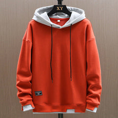 Liam - Two Tone Pullover Hoodie — Orange