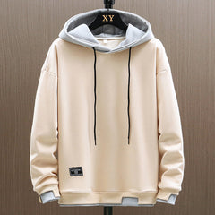 Liam - Two Tone Pullover Hoodie — Beige