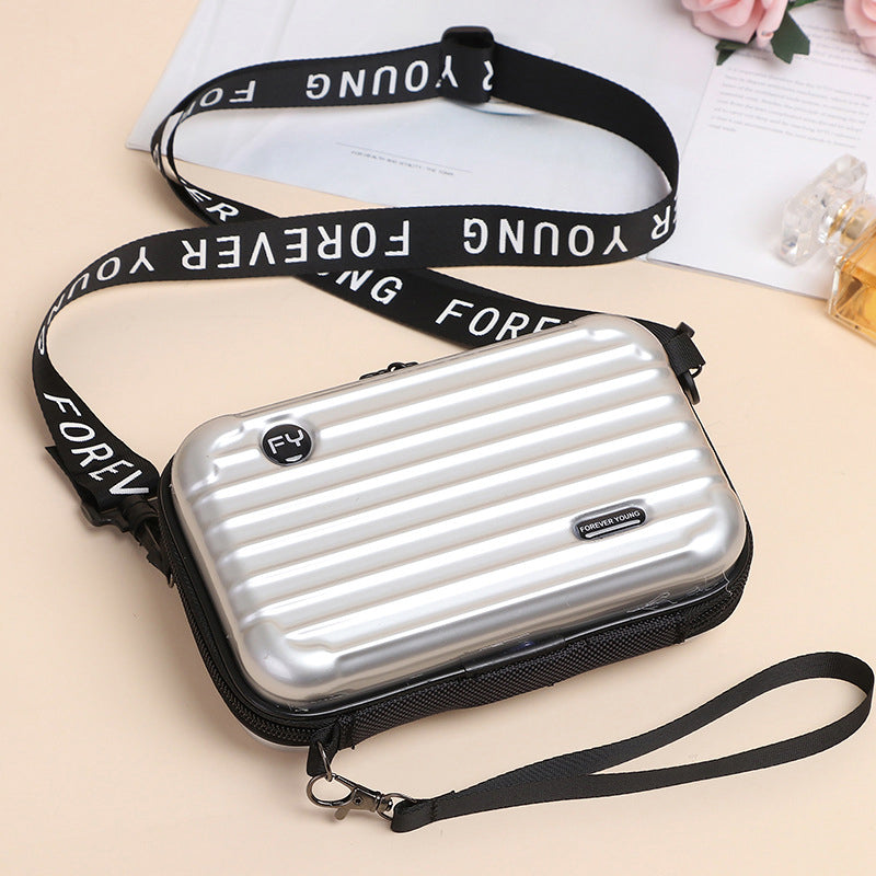 Jacqueline - Hard Shell Mini Case Bag — Silver