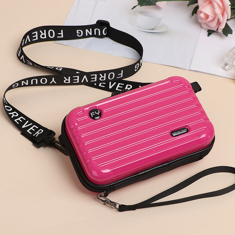 Jacqueline - Hard Shell Mini Case Bag — Deep Pink