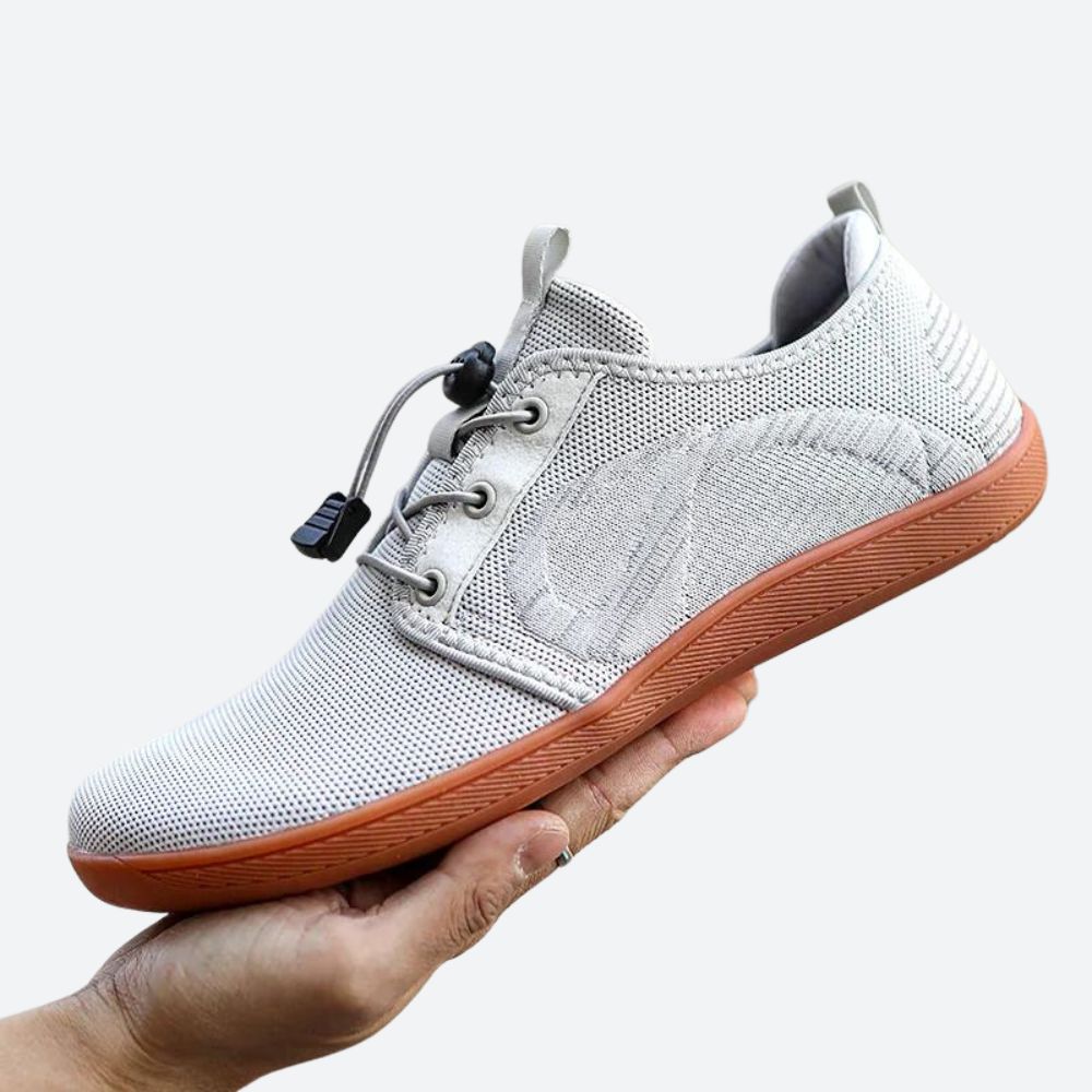 Mitchell - Knit Mesh Sport Trainers — Grey