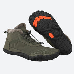 Raymond - Barefoot Winter Boots — Army green