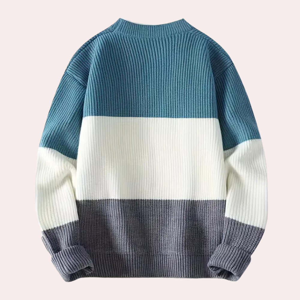 Preston - Colour Block Crew Jumper