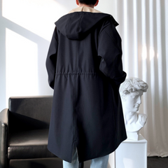 Raymond - Long Coat with Stand Collar