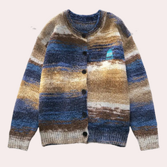 Lindsay - Striped Button Cardigan