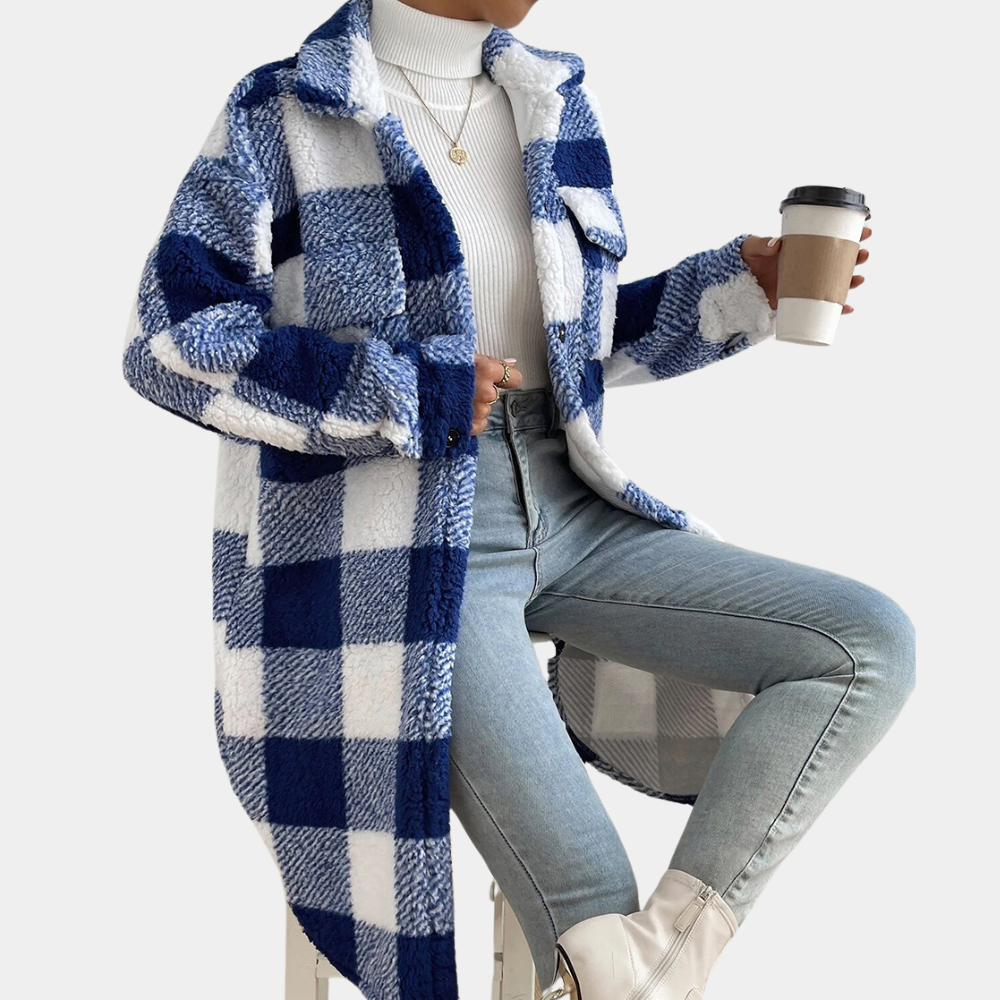 Octavia - Check Shacket with Buttons