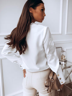 Seraphina - Blouse with Pearl Cuffs