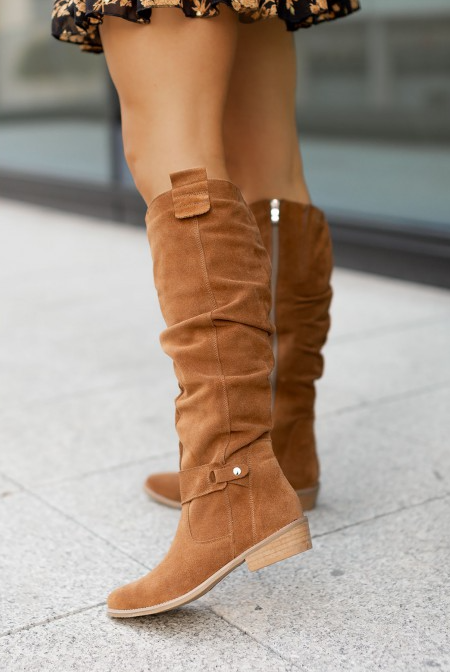 Ramona - Suede Over the Knee Boots