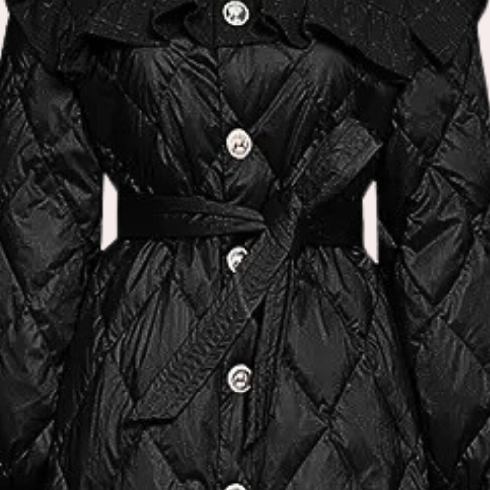Vanessa - Quilted Coat with Puff Shoulders