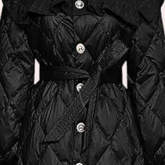 Vanessa - Quilted Coat with Puff Shoulders